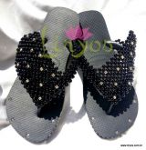 Alium Preto com strass no solado