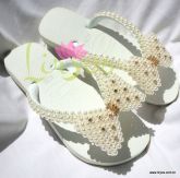 Alium branco com pontos de strass