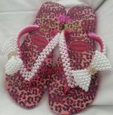Onça Top pink com laço