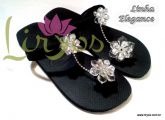 Girassol Preto c/ Strass - Cód 048