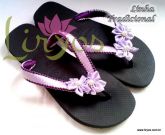 Açucena Preto c/ Roxo e Lilás - Cód 068