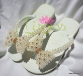 Alium branco com pontos de strass